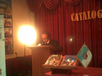 E. Valcarcel durante la presentacion del Catalogo de la Musica Pune?a